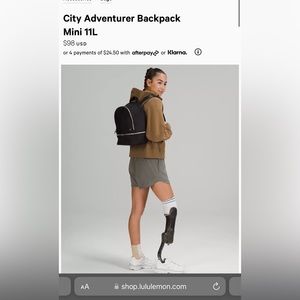Lululemon city adventurer backpack